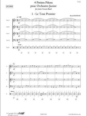4 petites pièces pour orchestre junior (gr. 1)